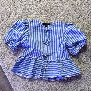 Blue Striped top